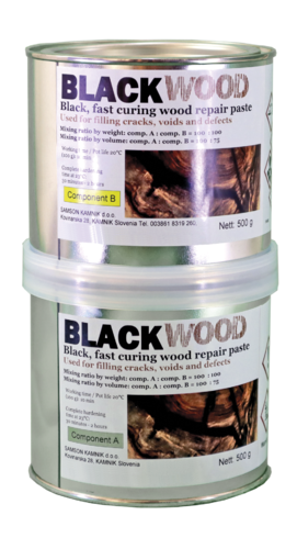 BLACKWOOD fast Bi-comp BLACK paste