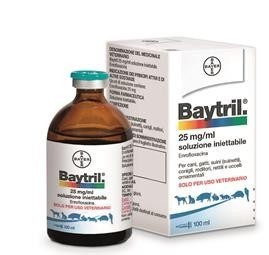 Baytril 25mg/ml soluzione iniettabile